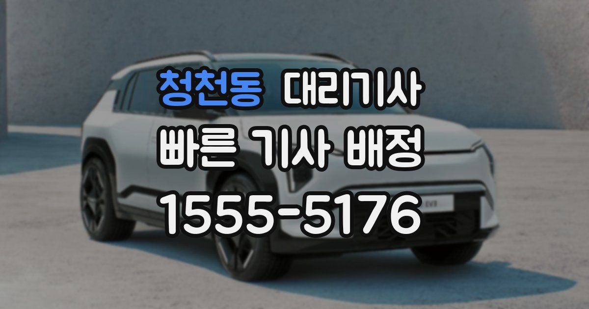 청천동 대리기사