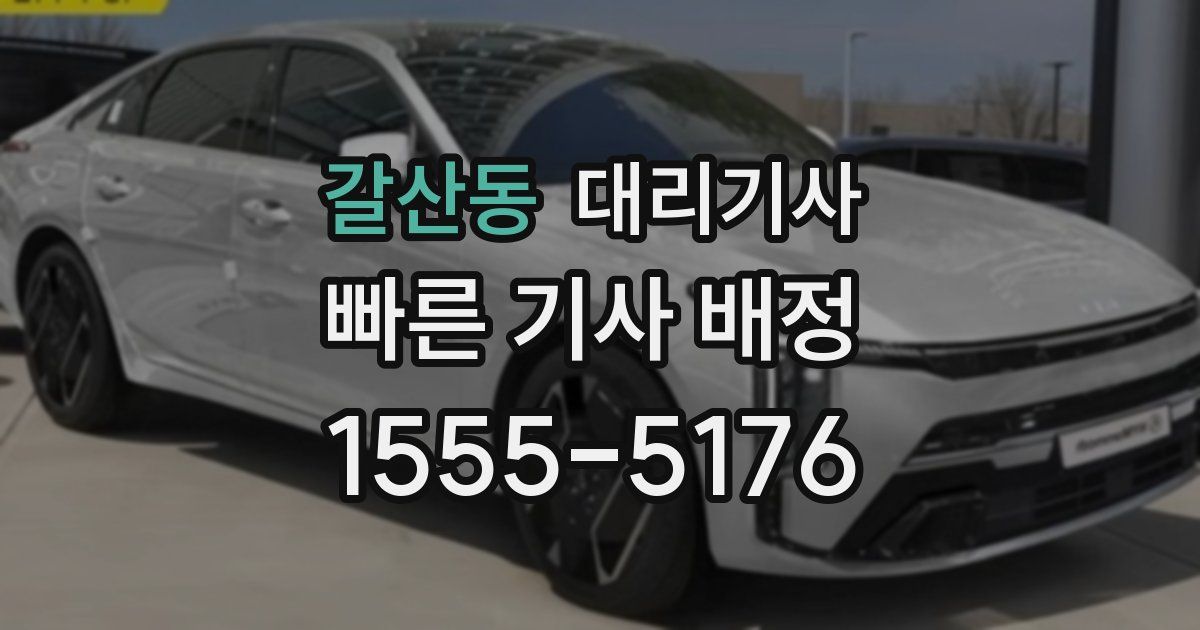 갈산동 대리기사