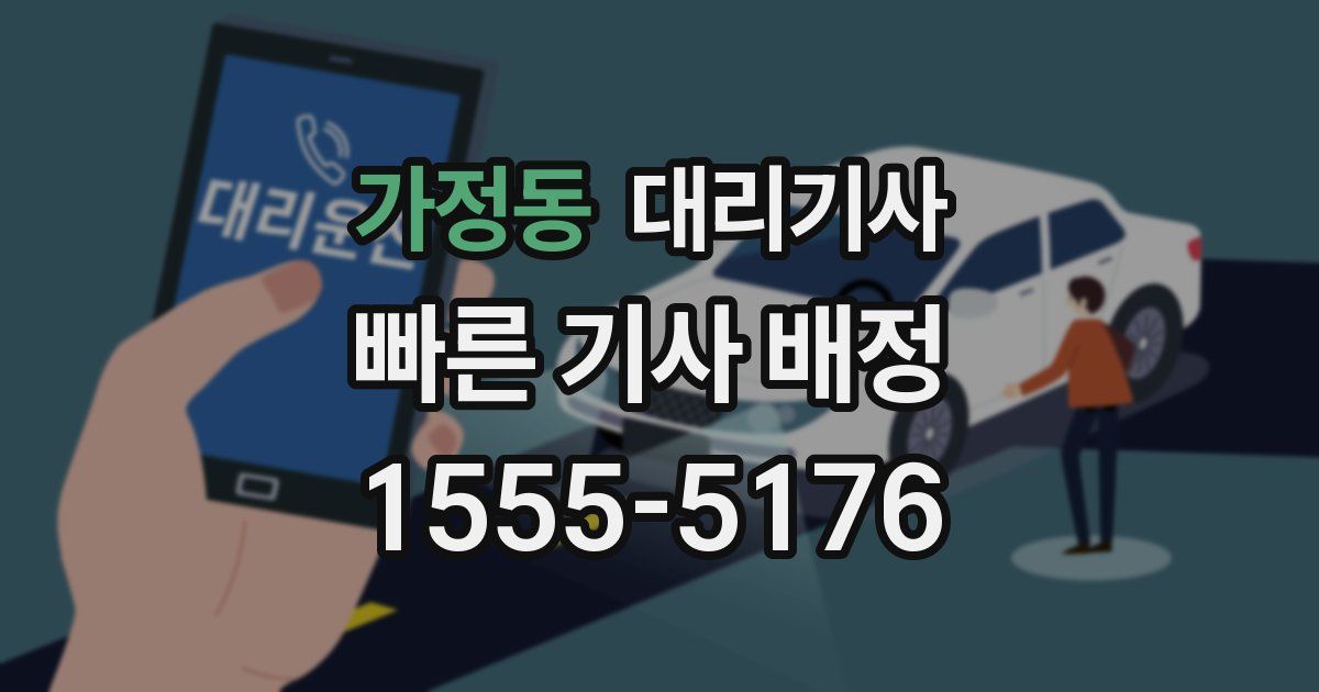 가정동 대리기사