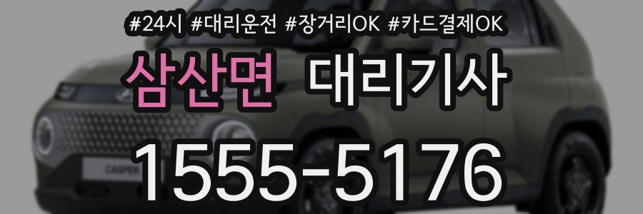 삼산면 대리기사