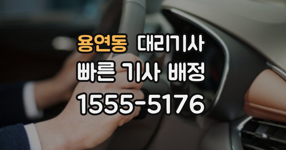 용연동 대리기사