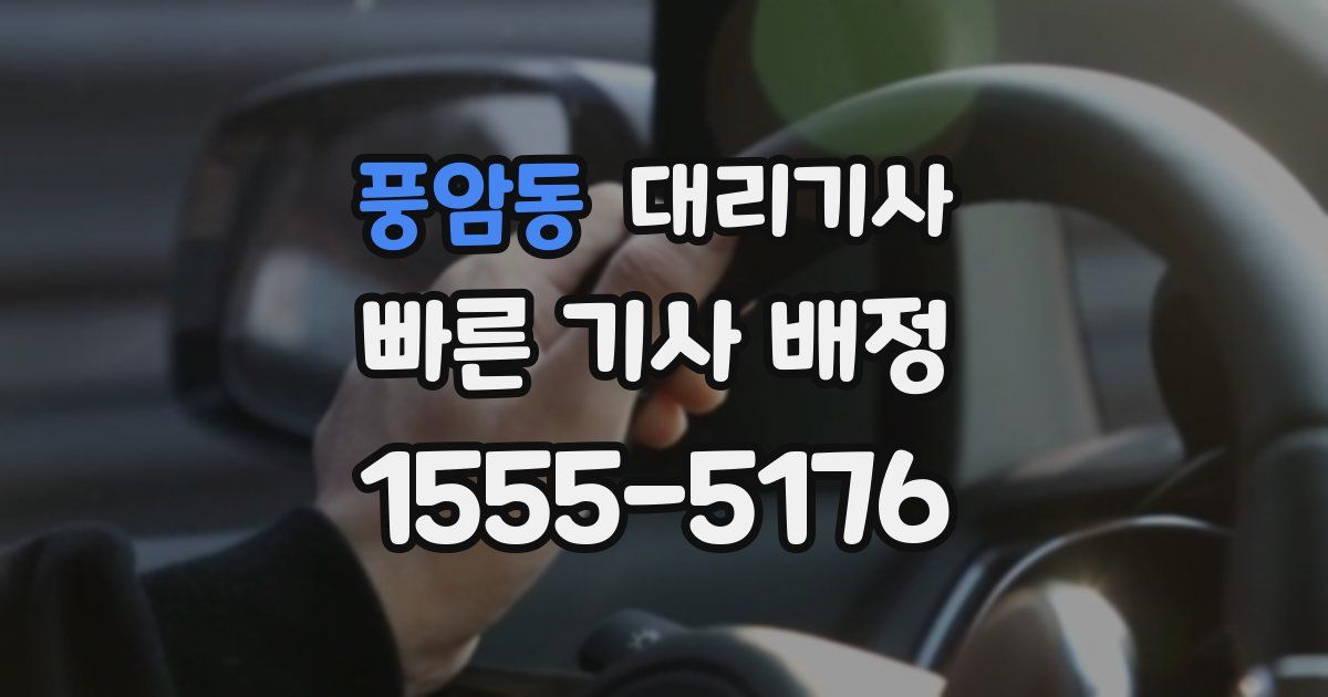 풍암동 대리기사