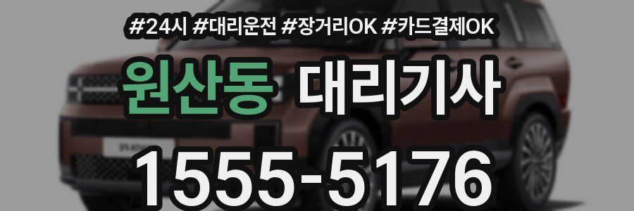 원산동 대리기사