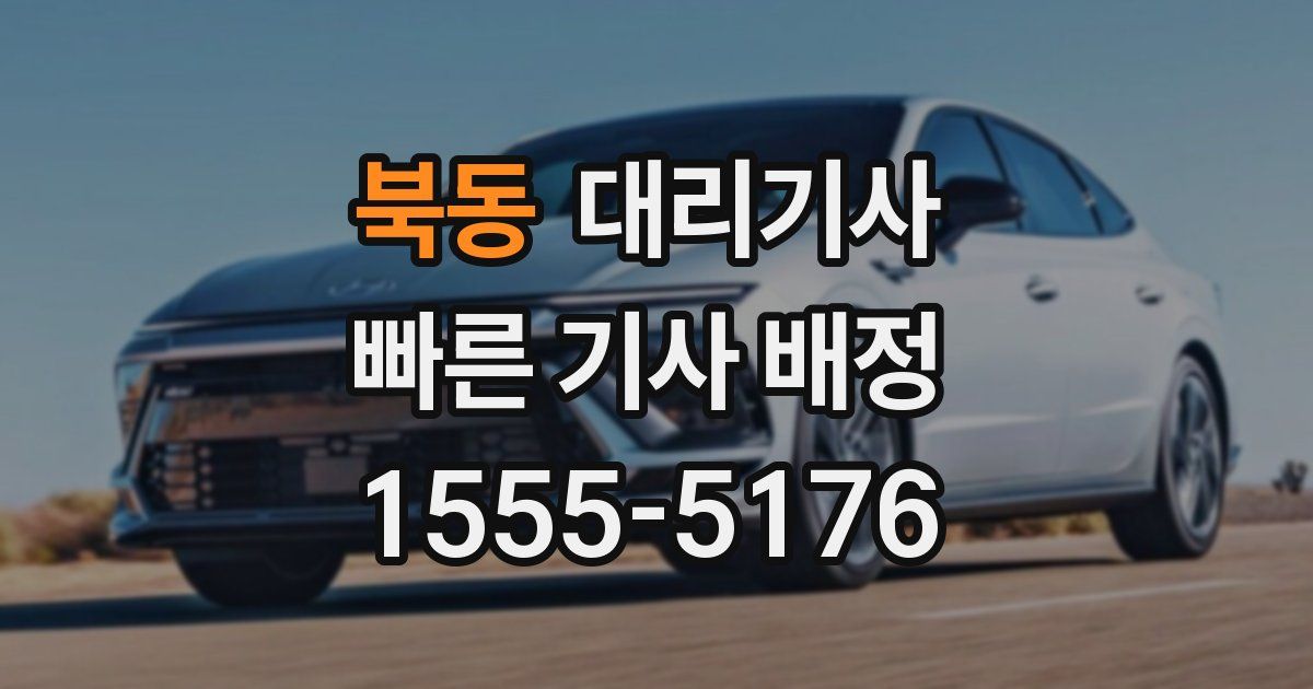 북동 대리기사