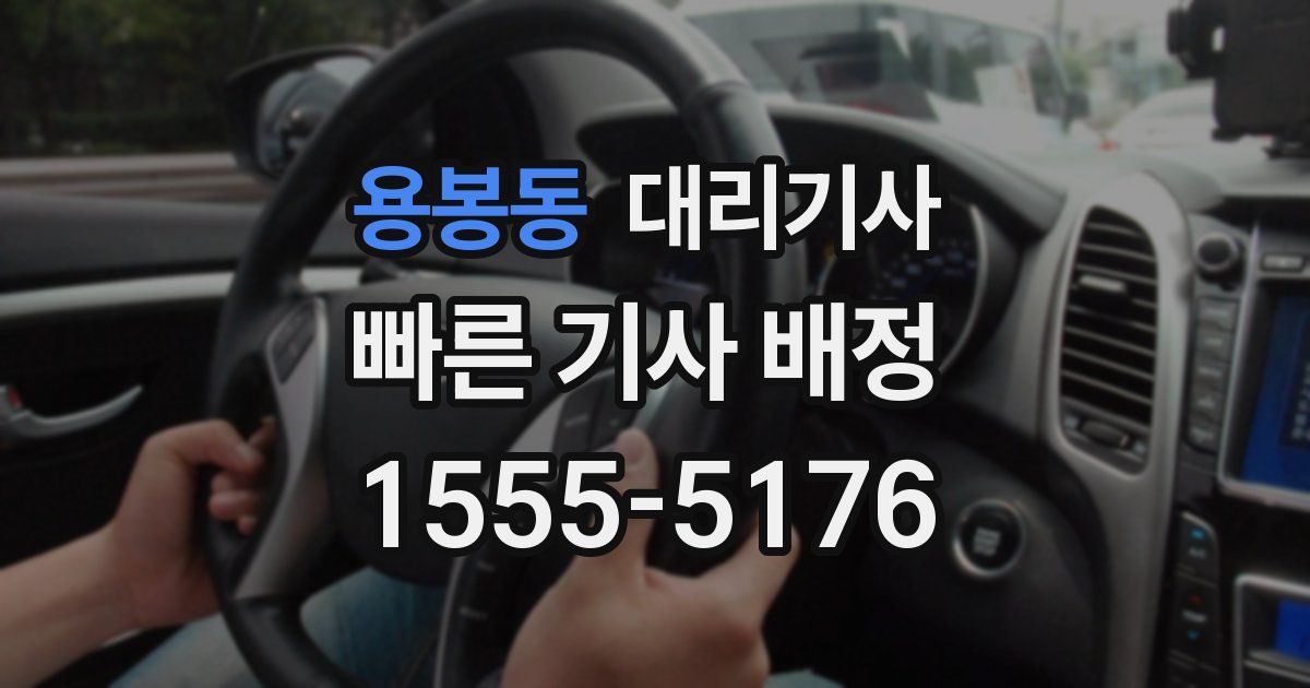 용봉동 대리기사