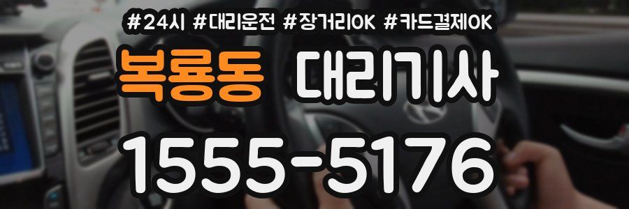 복룡동 대리기사