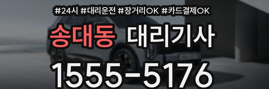 송대동 대리기사