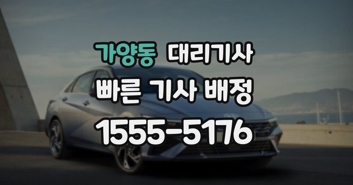가양동 대리기사