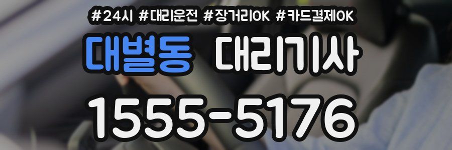 대별동 대리기사