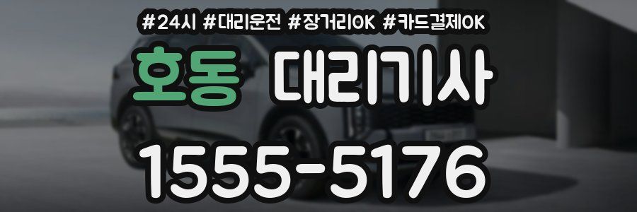 호동 대리기사