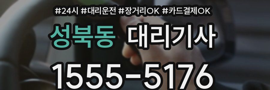 성북동 대리기사