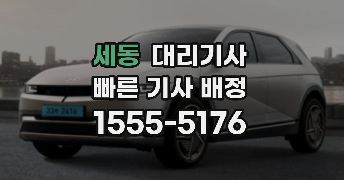 세동 대리기사