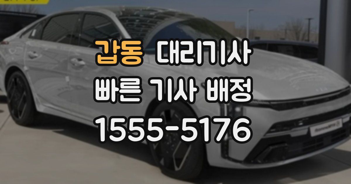 갑동 대리기사