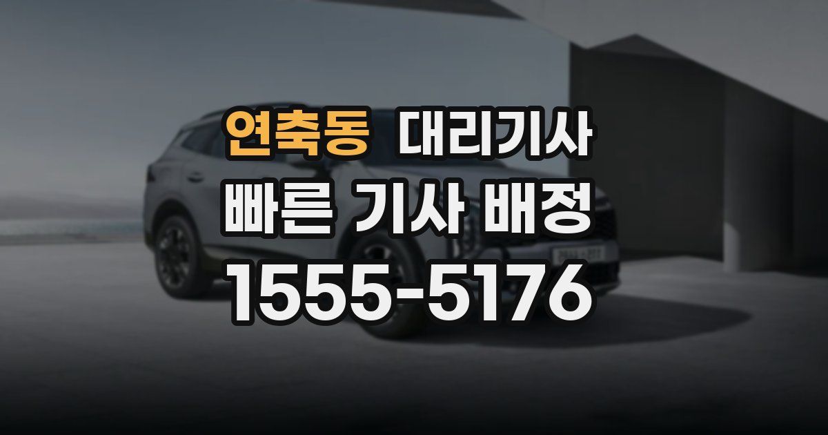 연축동 대리기사