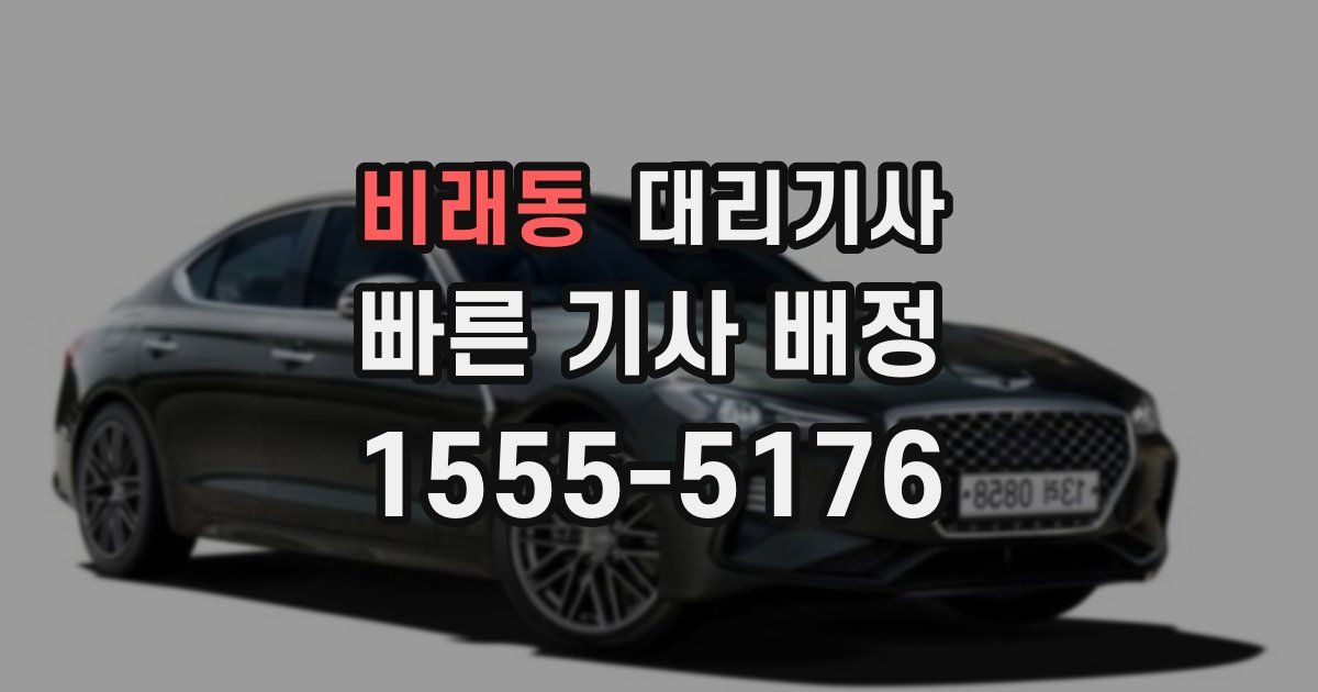 비래동 대리기사