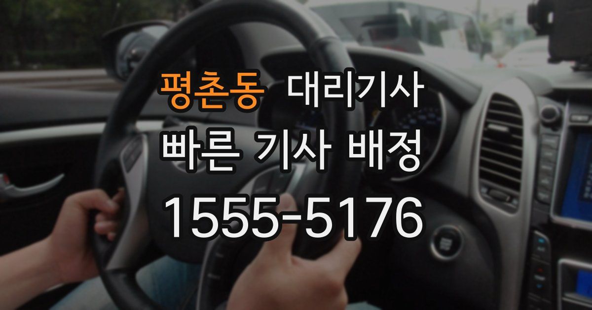 평촌동 대리기사