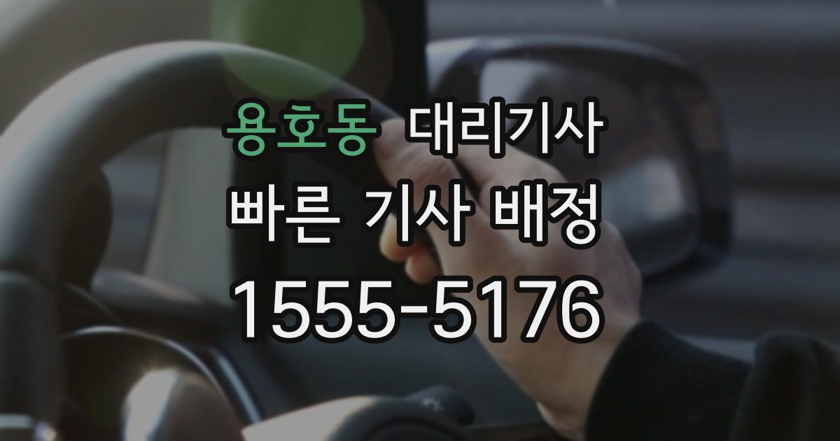 용호동 대리기사