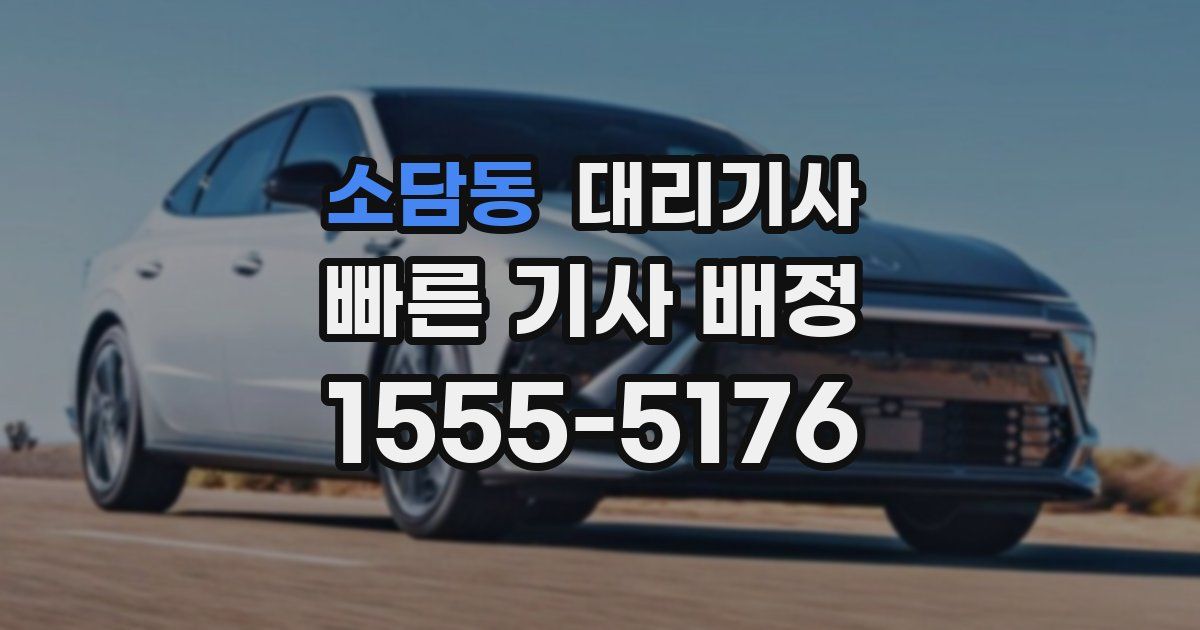 소담동 대리기사