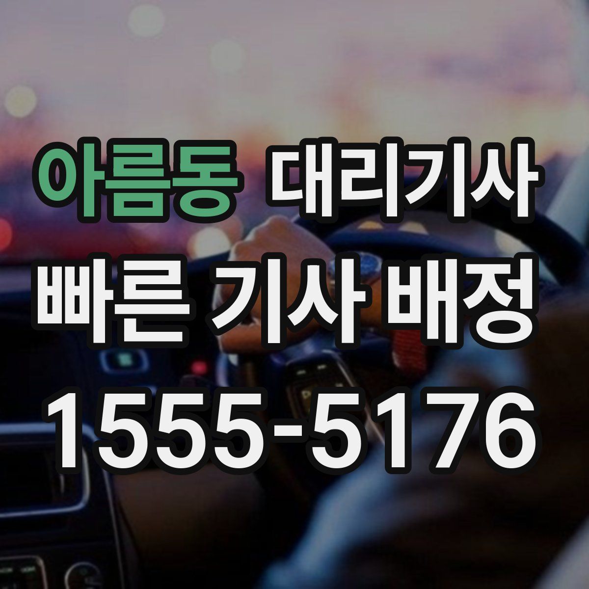 아름동 대리기사