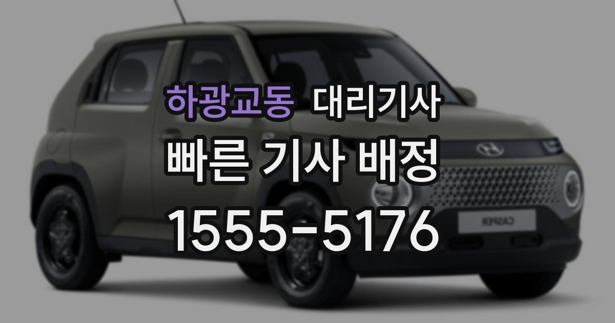 하광교동 대리기사