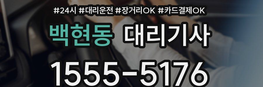백현동 대리기사