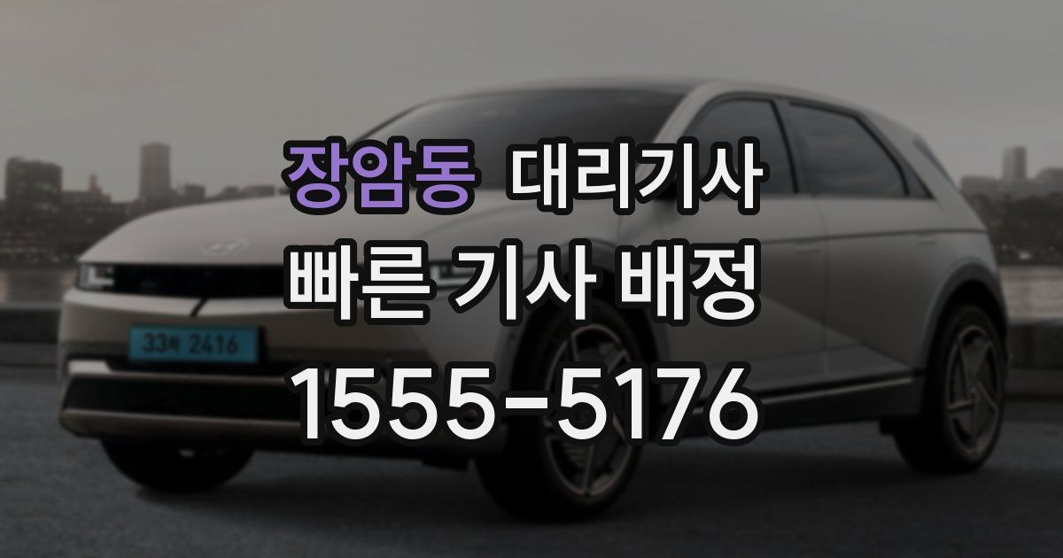 장암동 대리기사