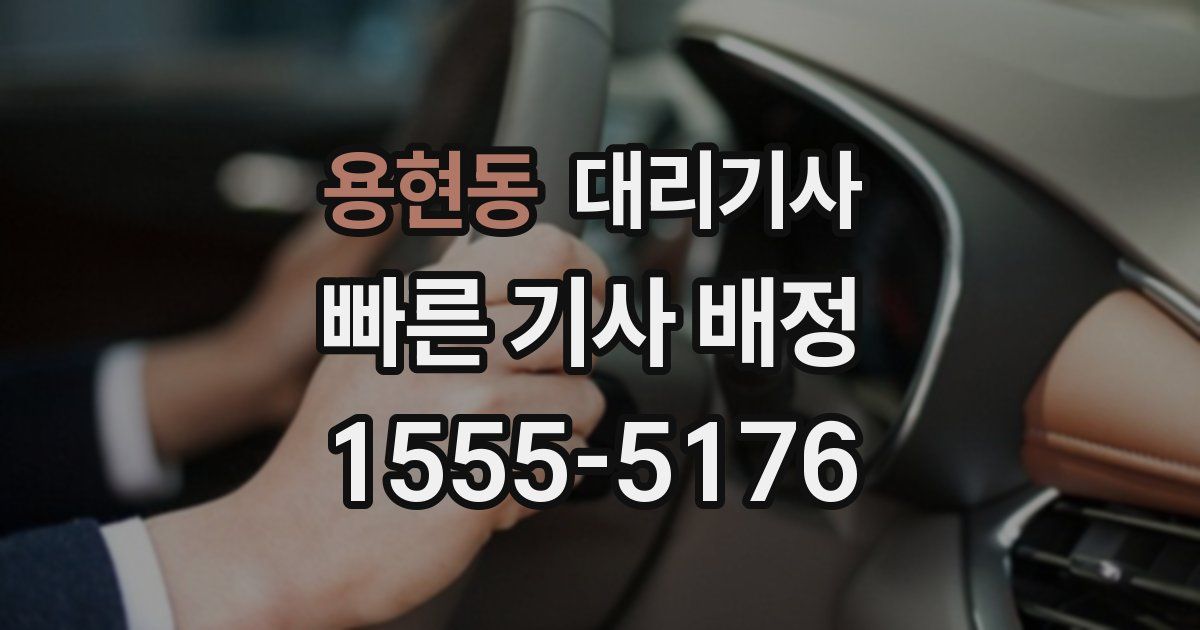 용현동 대리기사