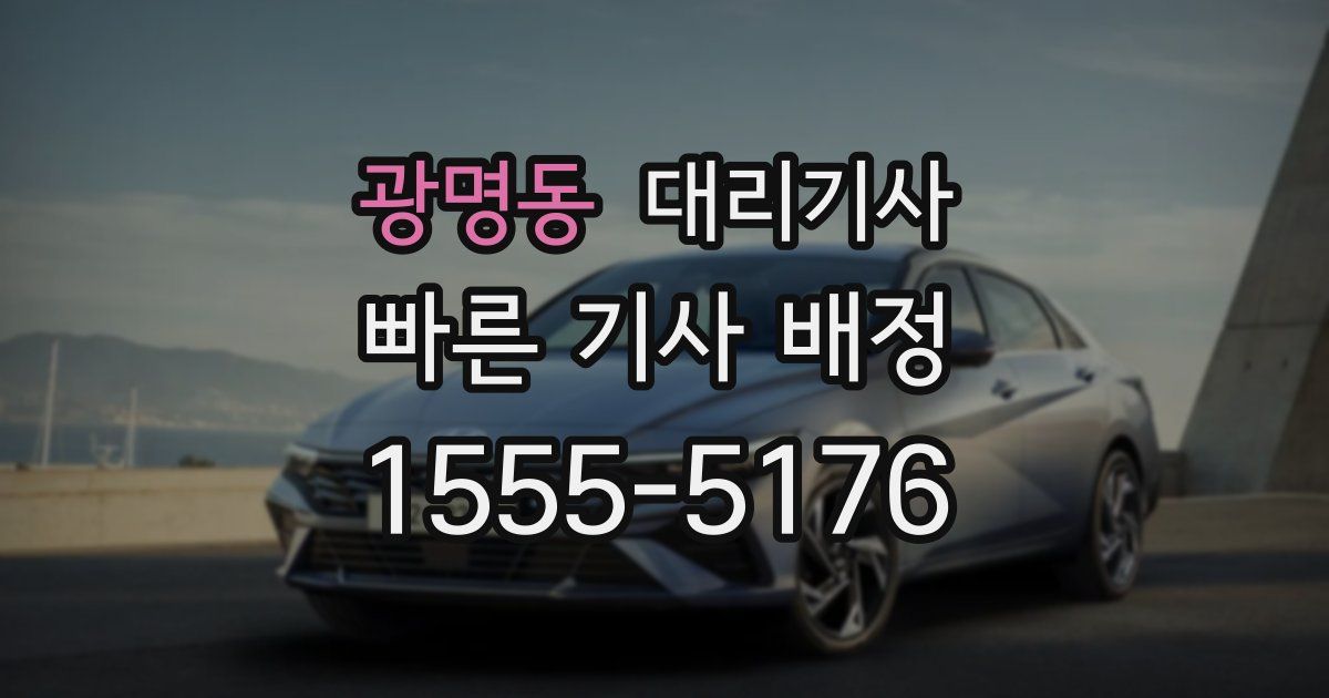 광명동 대리기사