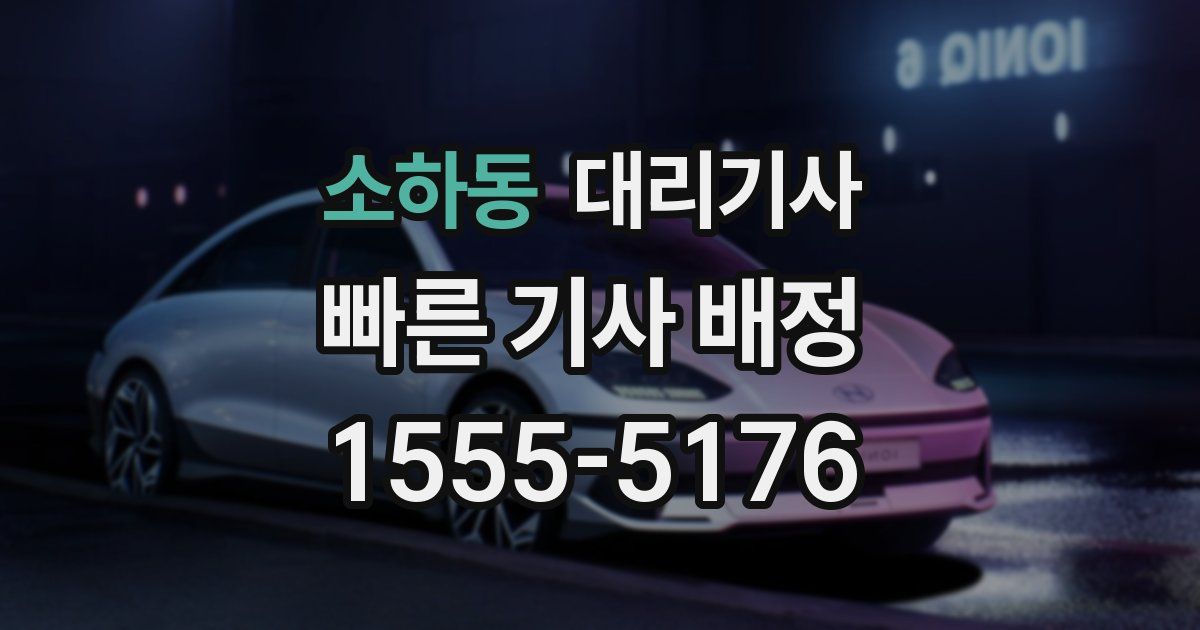 소하동 대리기사
