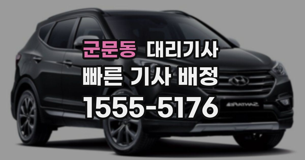 군문동 대리기사