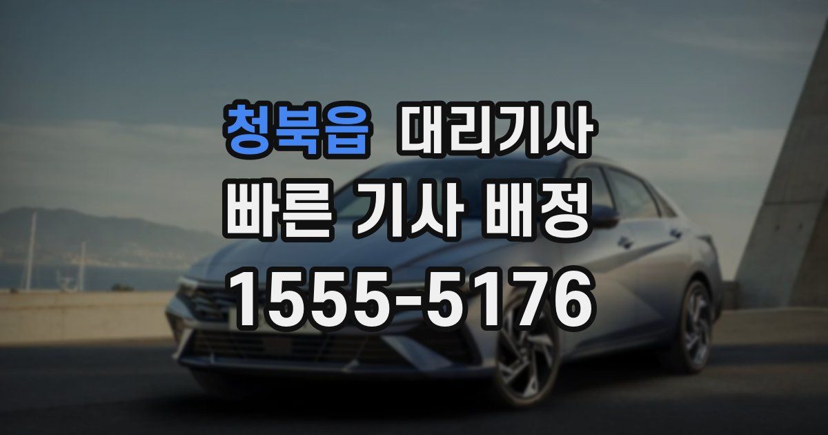 청북읍 대리기사