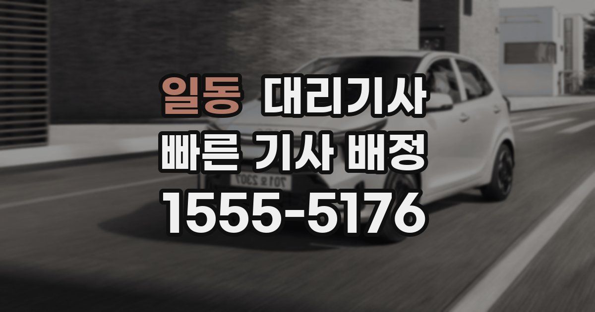 일동 대리기사