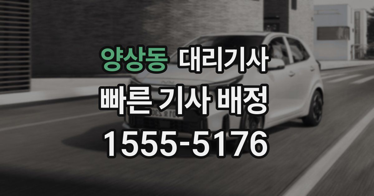 양상동 대리기사