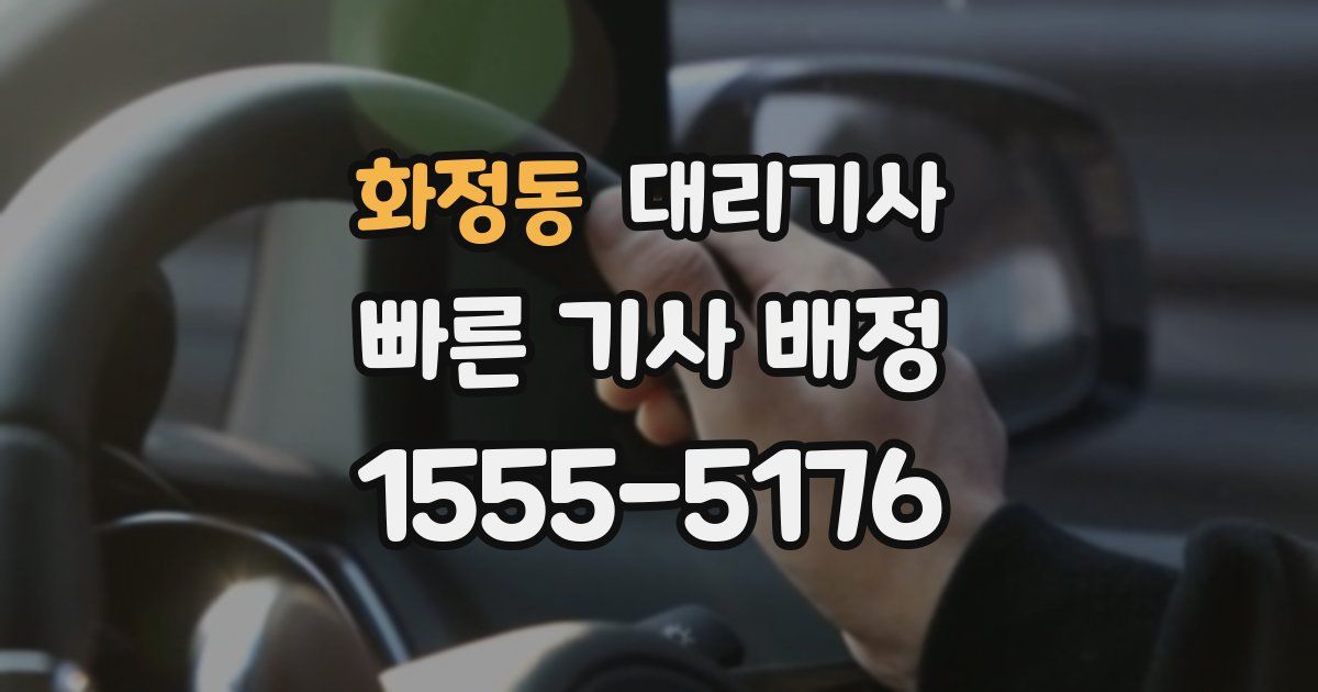 화정동 대리기사