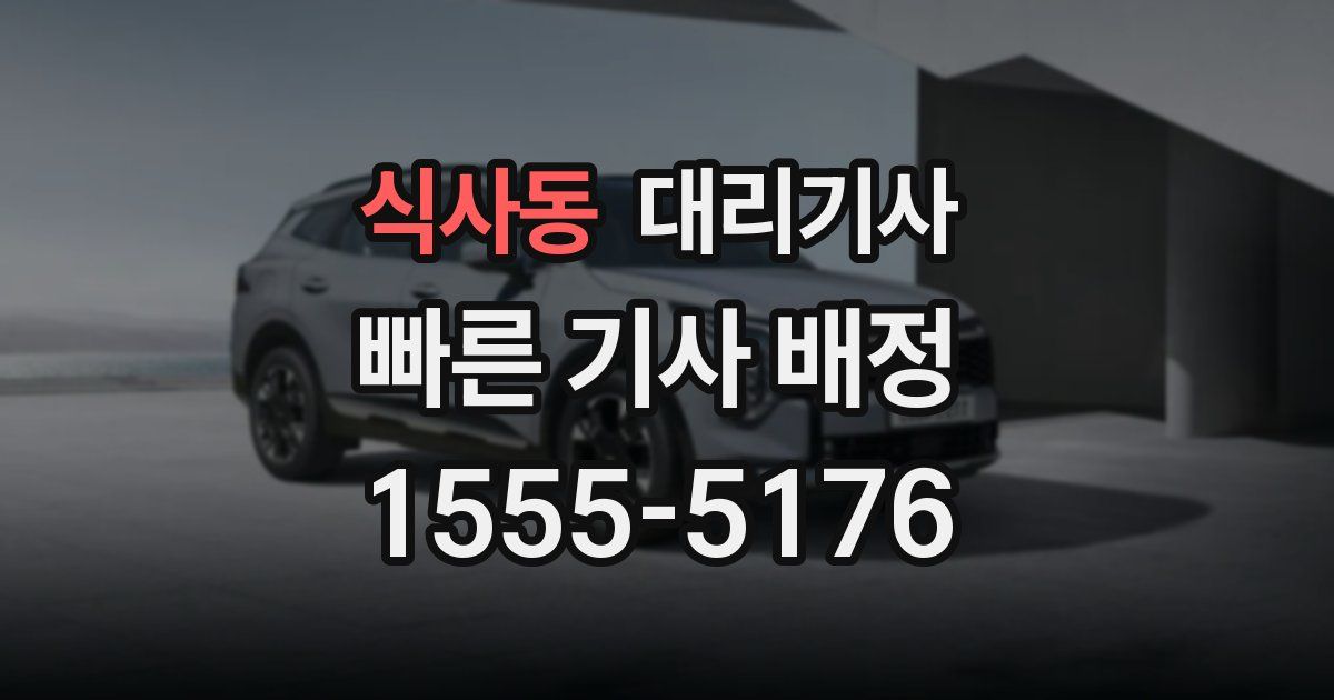 식사동 대리기사