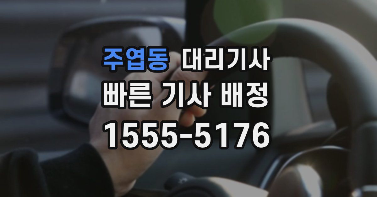 주엽동 대리기사
