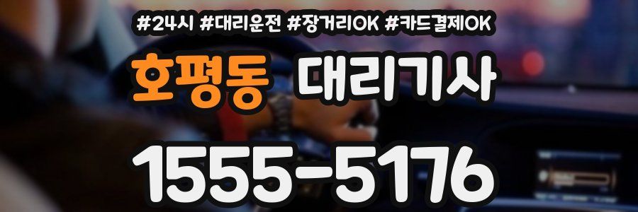 호평동 대리기사