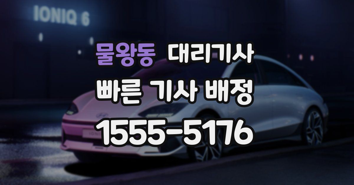 물왕동 대리기사