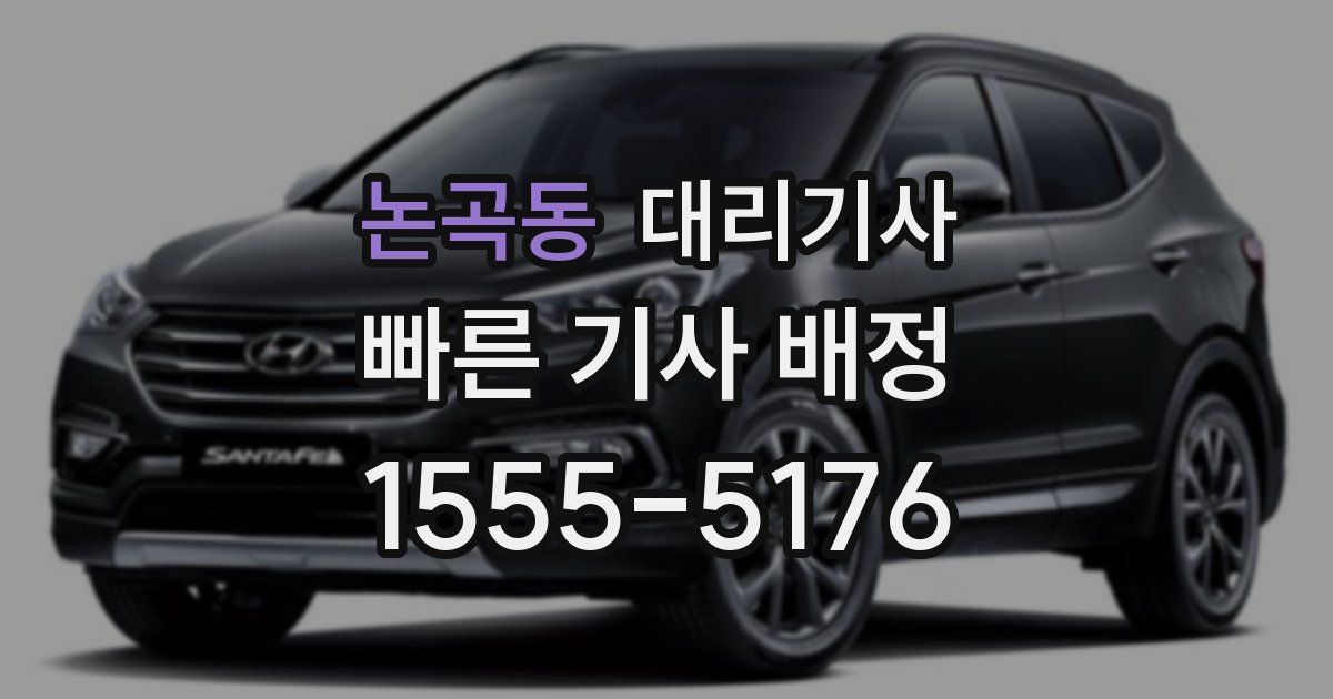 논곡동 대리기사