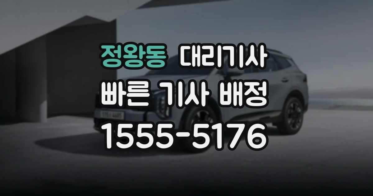 정왕동 대리기사