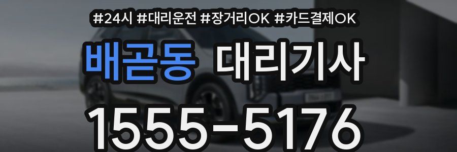배곧동 대리기사