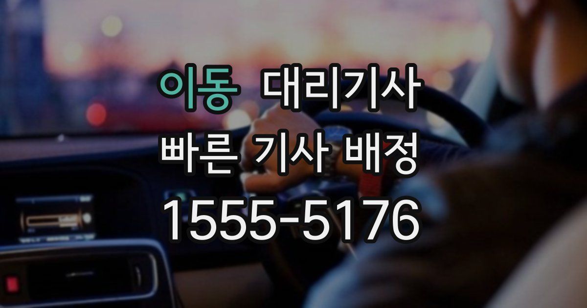 이동 대리기사