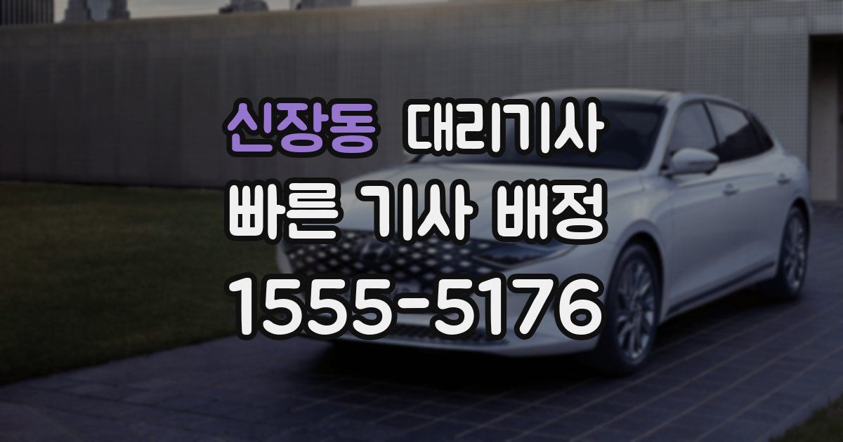 신장동 대리기사