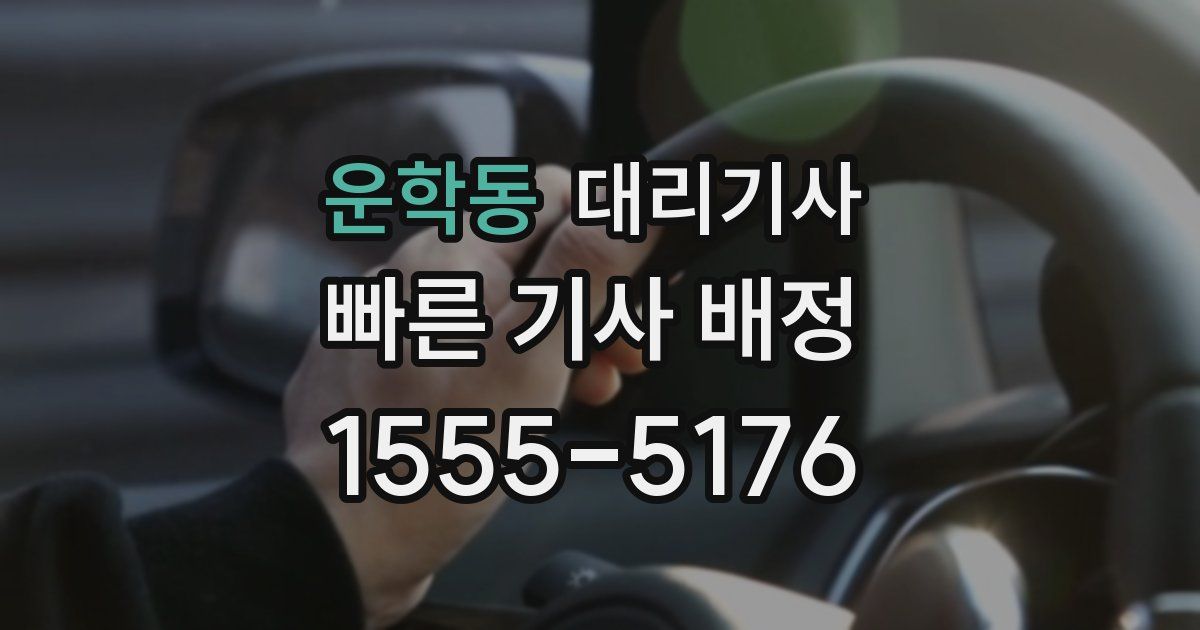 운학동 대리기사