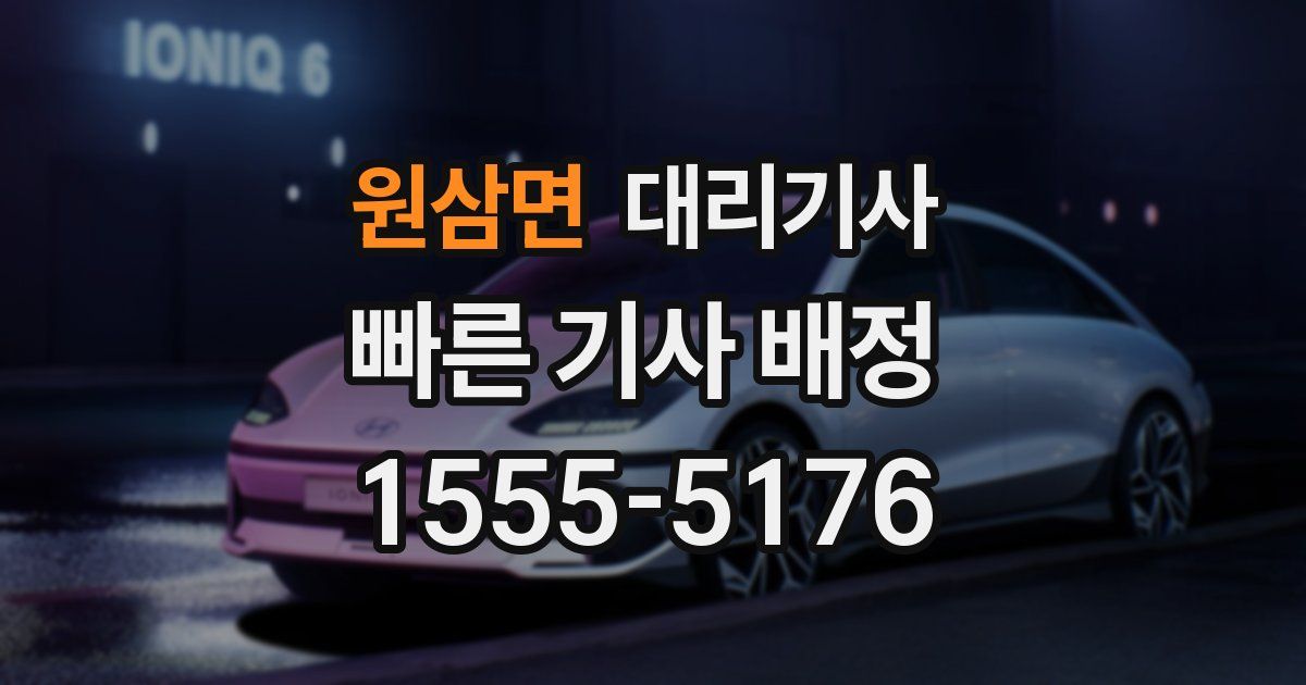 원삼면 대리기사