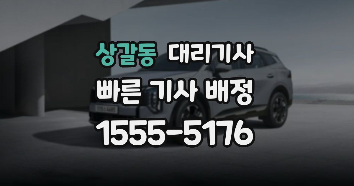 상갈동 대리기사