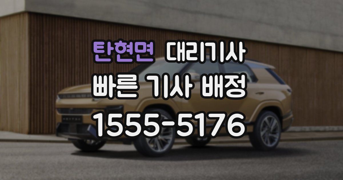 탄현면 대리기사
