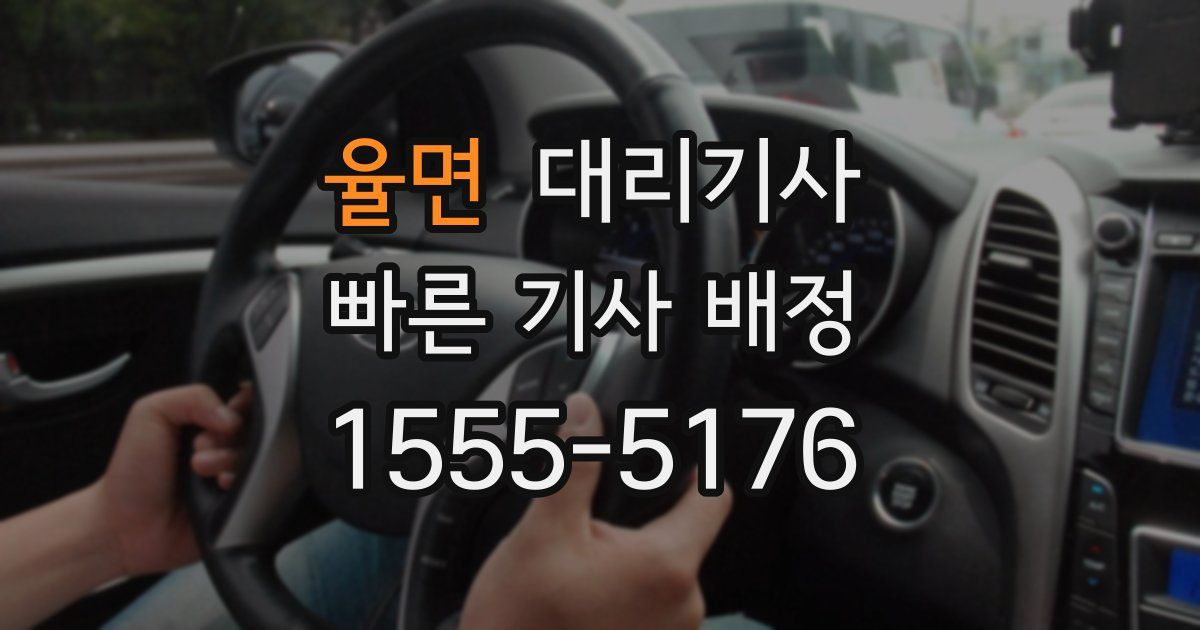 율면 대리기사