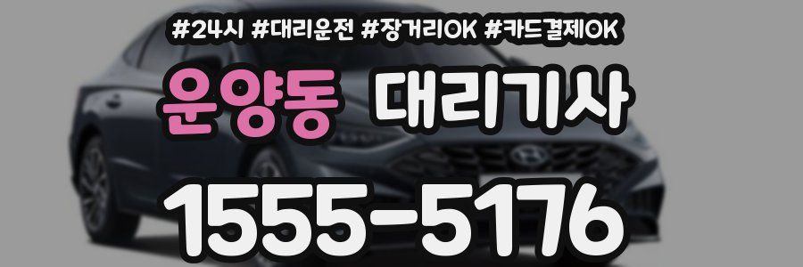 운양동 대리기사