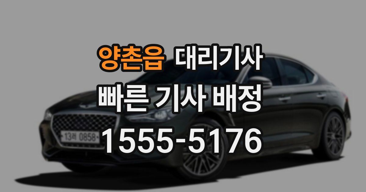 양촌읍 대리기사